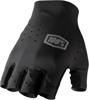 100% Sling Short Finger Gloves - Black - Small 10021-00000