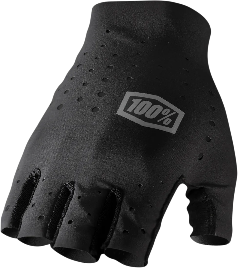 100% Sling Short Finger Gloves - Black - Small 10021-00000