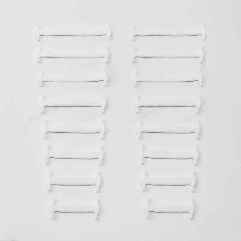 16pcs Silicone no Tie Elastic Sneakers Shoe Laces for Kids & Adults Shoes