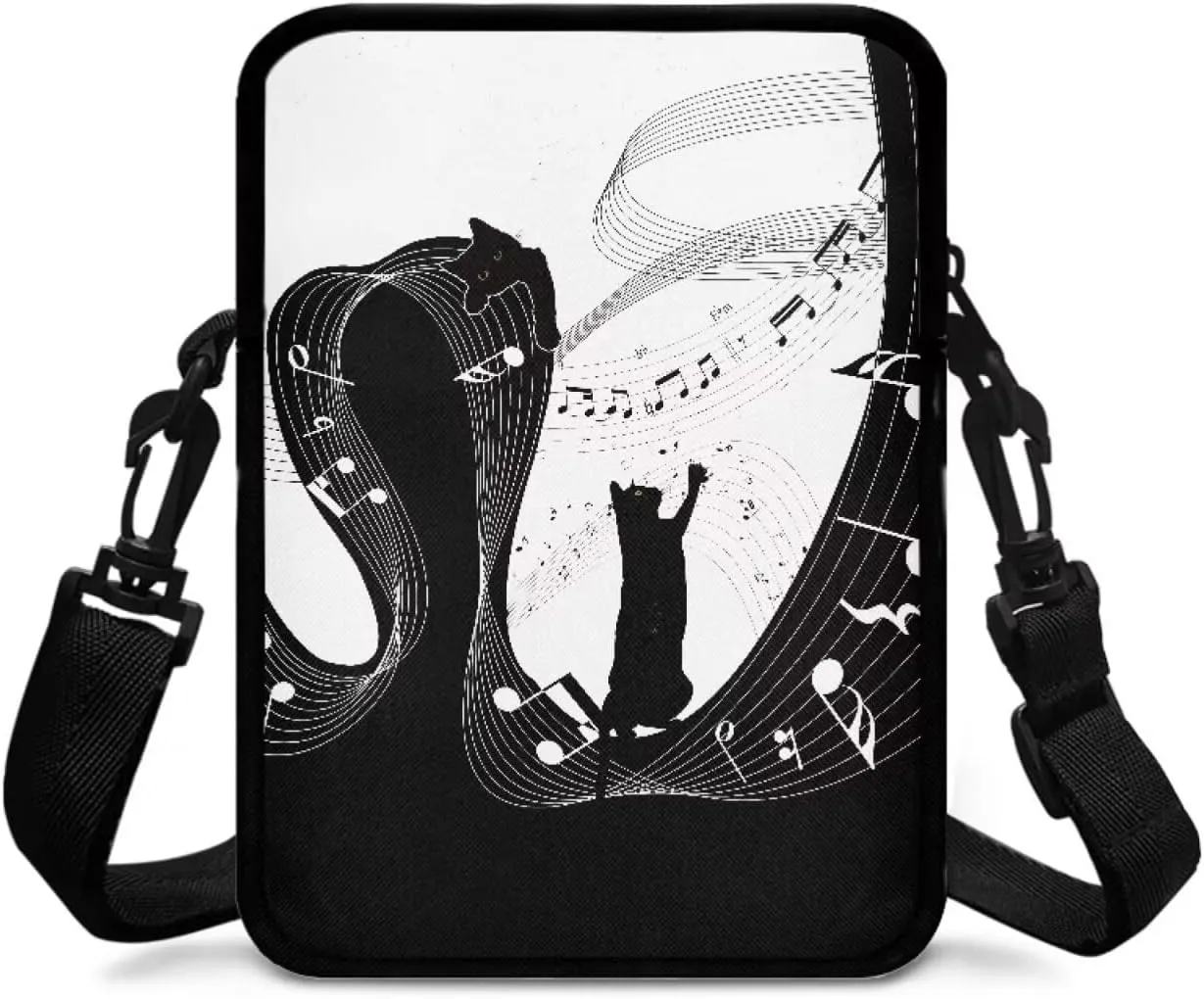 2 Layer Crossbody Bag Travel Shoulder Sling Bags Purse Wallet Holder for Women Men Girls