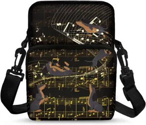2 Layer Crossbody Bag Travel Shoulder Sling Bags Purse Wallet Holder for Women Men Girls