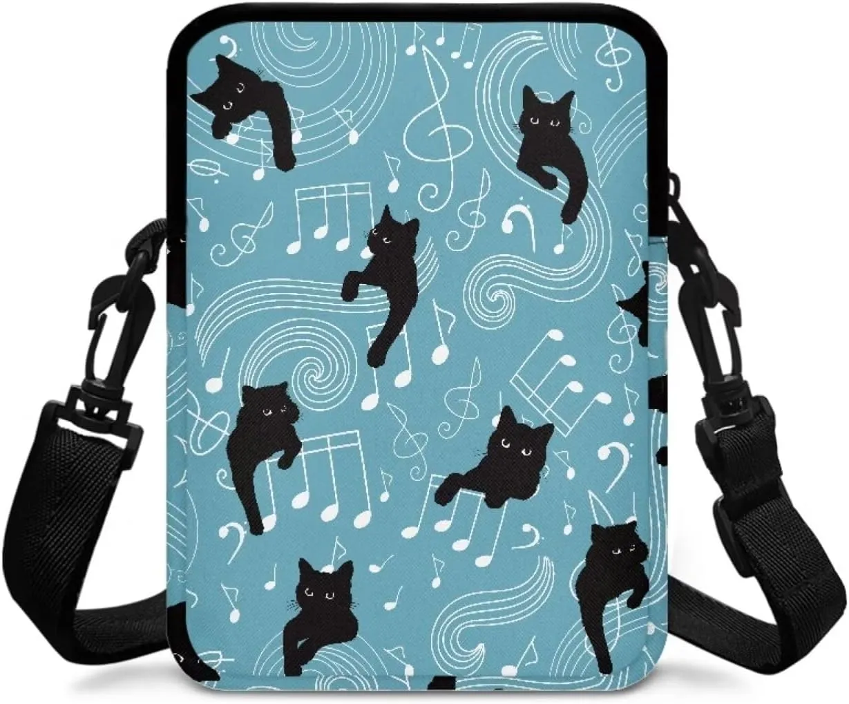 2 Layer Crossbody Bag Travel Shoulder Sling Bags Purse Wallet Holder for Women Men Girls