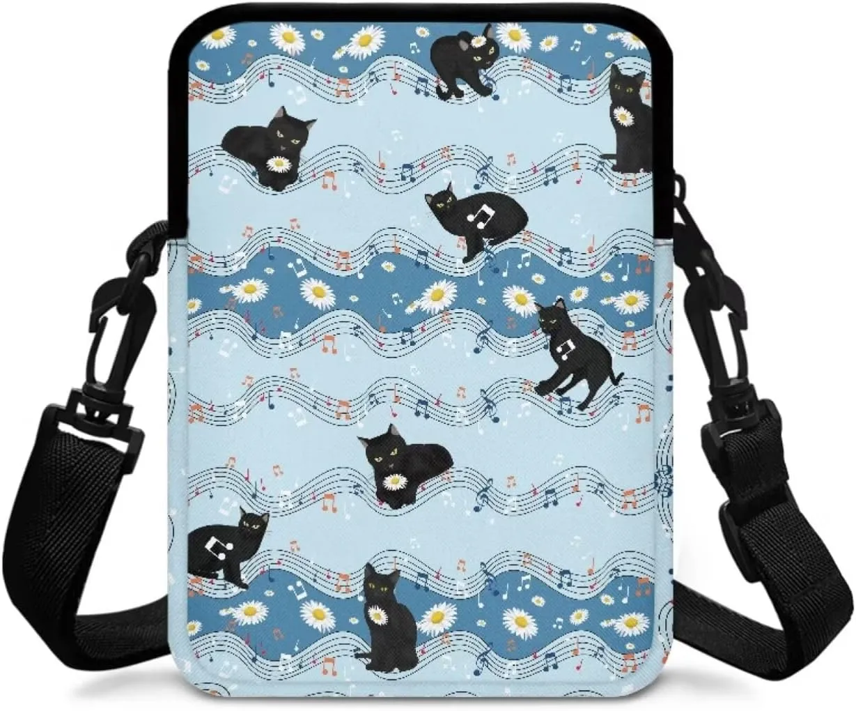 2 Layer Crossbody Bag Travel Shoulder Sling Bags Purse Wallet Holder for Women Men Girls
