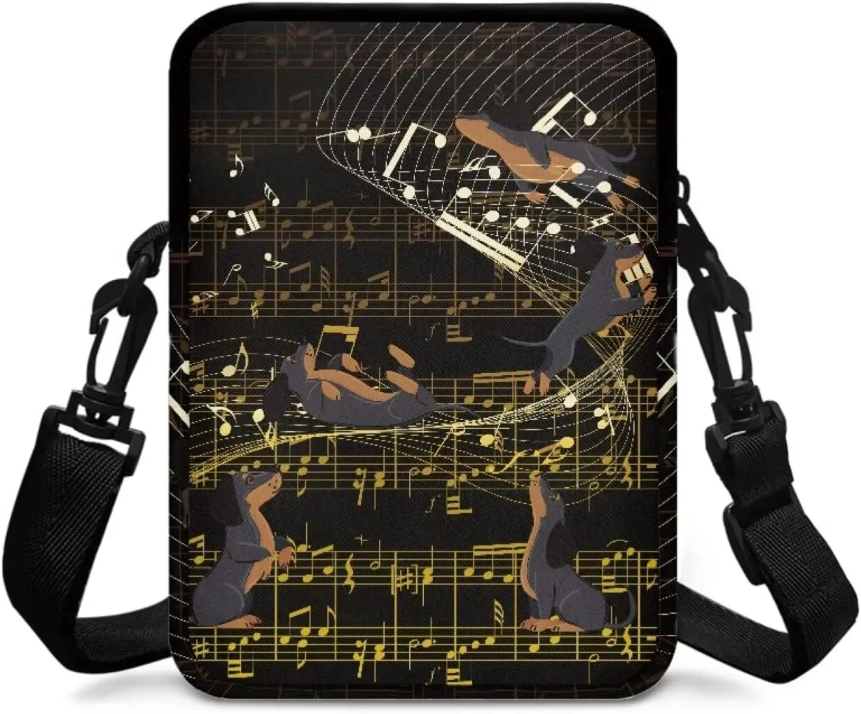 2 Layer Crossbody Bag Travel Shoulder Sling Bags Purse Wallet Holder for Women Men Girls