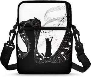 2 Layer Crossbody Bag Travel Shoulder Sling Bags Purse Wallet Holder for Women Men Girls