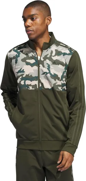 adidas Men's Essentials Camouflage Tricot Track Jacket