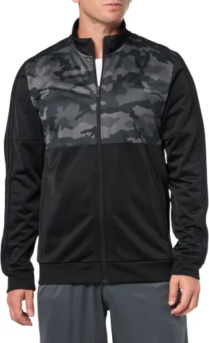 adidas Men's Essentials Camouflage Tricot Track Jacket