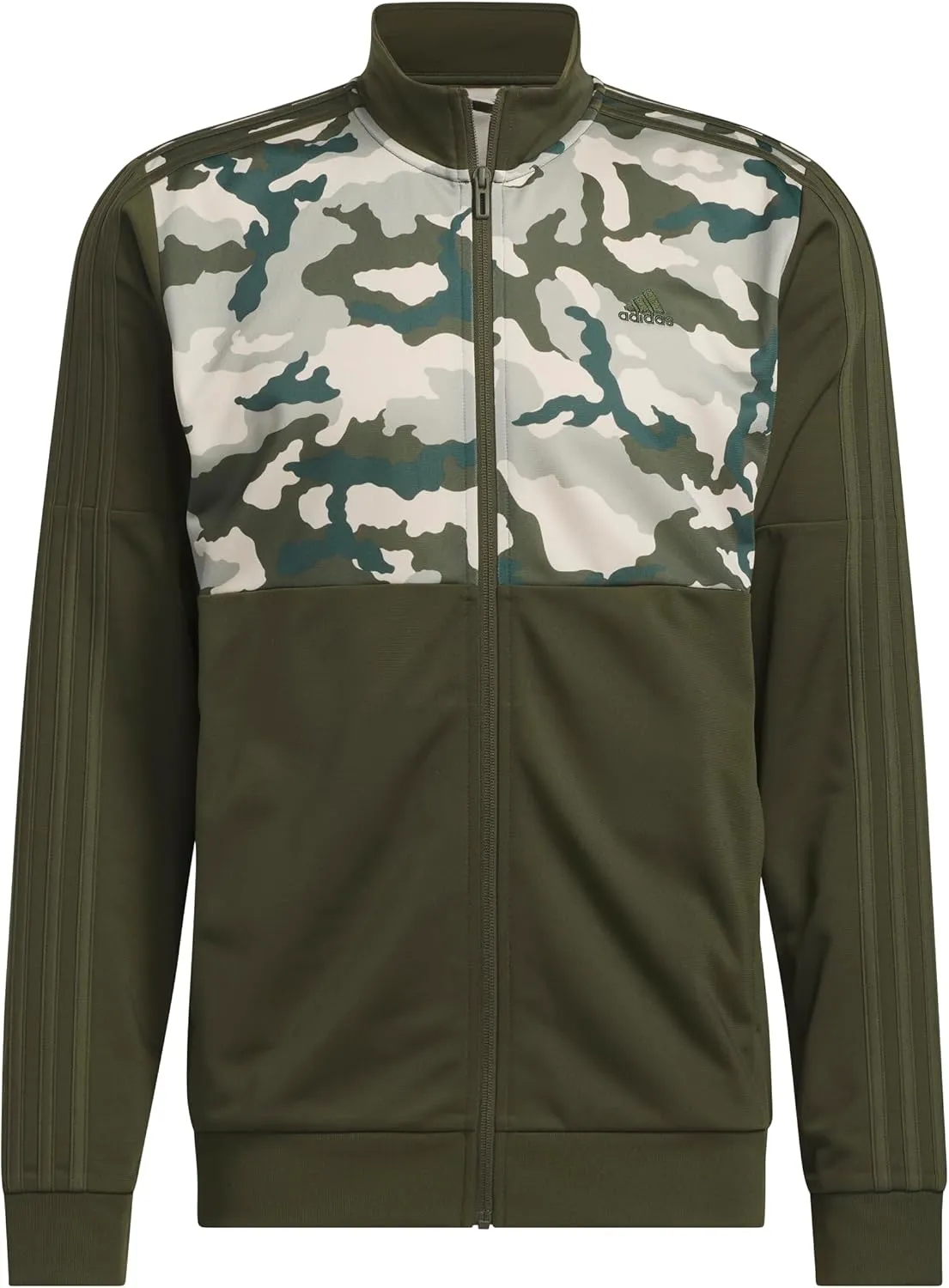 adidas Men's Essentials Camouflage Tricot Track Jacket
