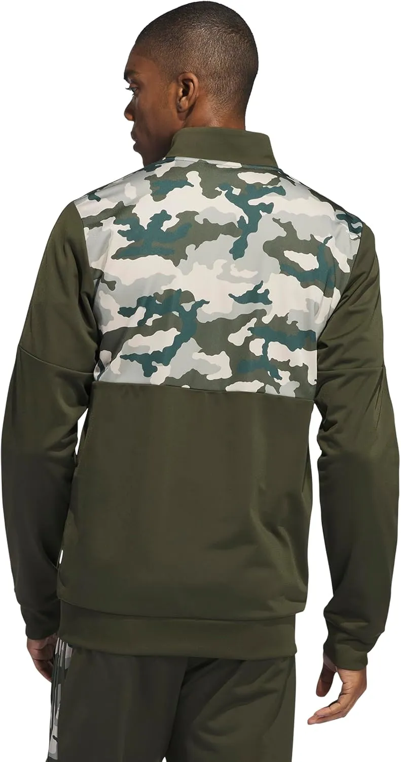 adidas Men's Essentials Camouflage Tricot Track Jacket