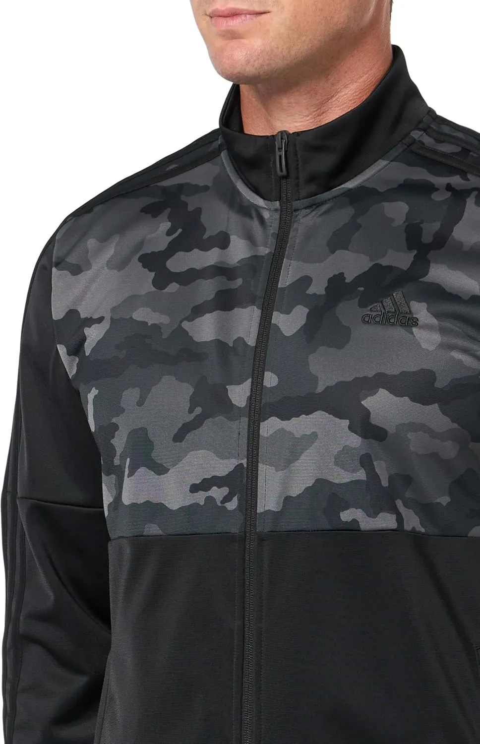 adidas Men's Essentials Camouflage Tricot Track Jacket