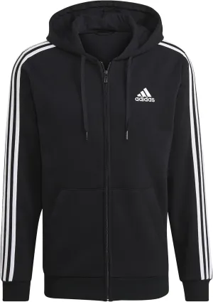 adidas Men's Essentials Fleece 3-Stripes Full-Zip Hoodie