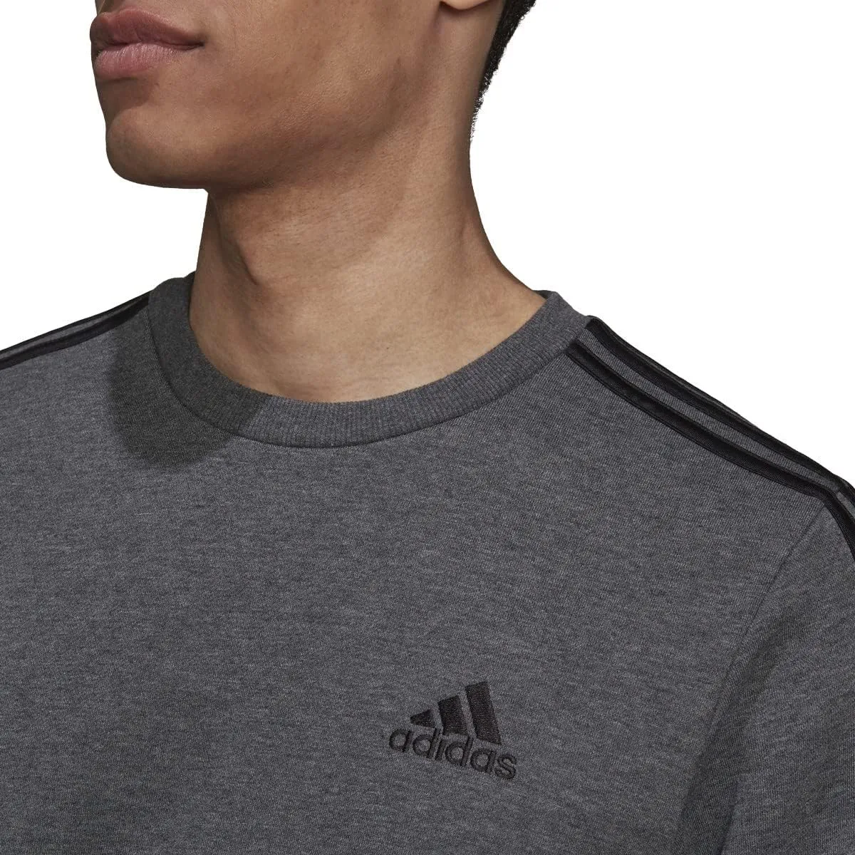 adidas Men's Essentials Fleece 3-Stripes Sweatshirt
