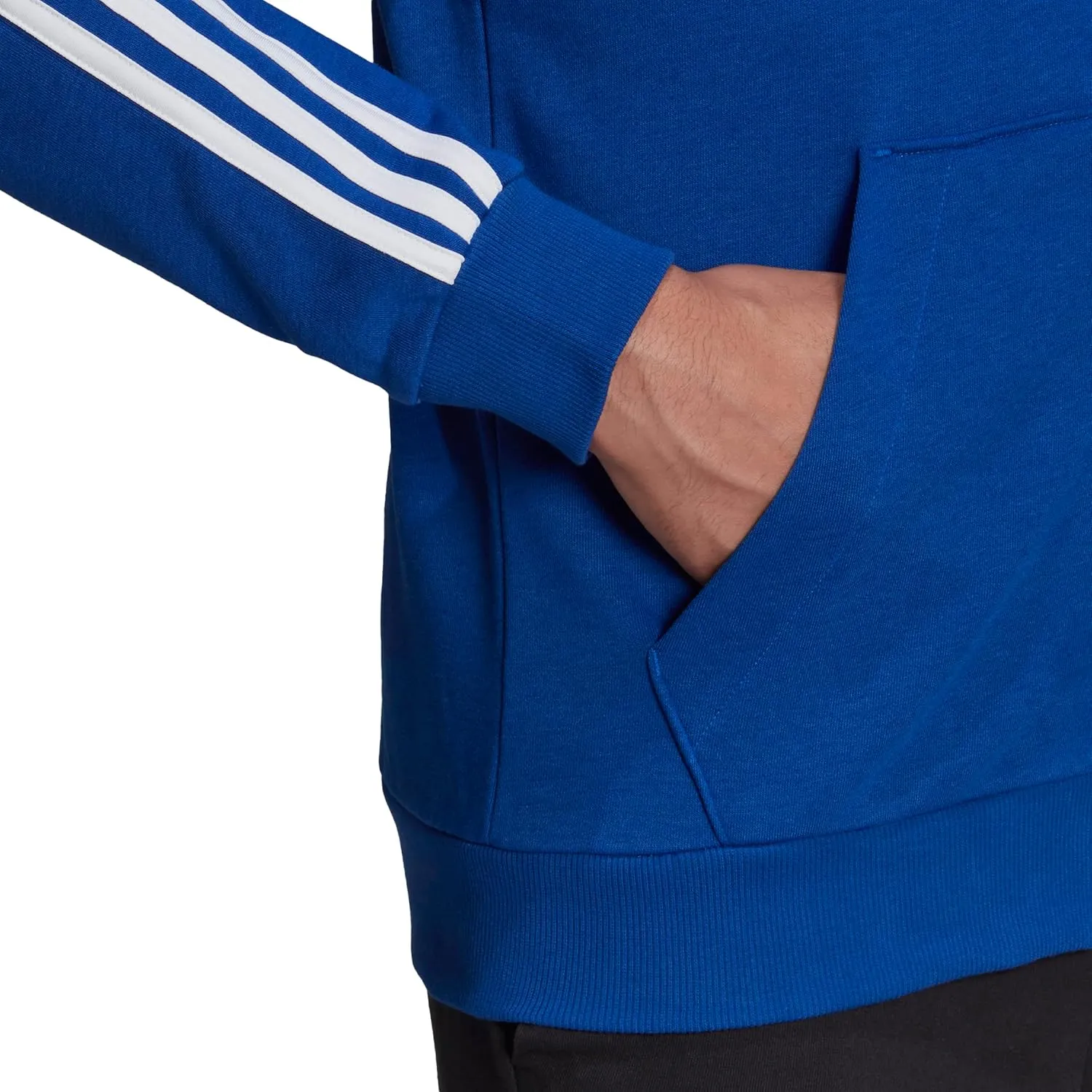adidas Men's Essentials French Terry 3-Stripes Full-Zip Hoodie