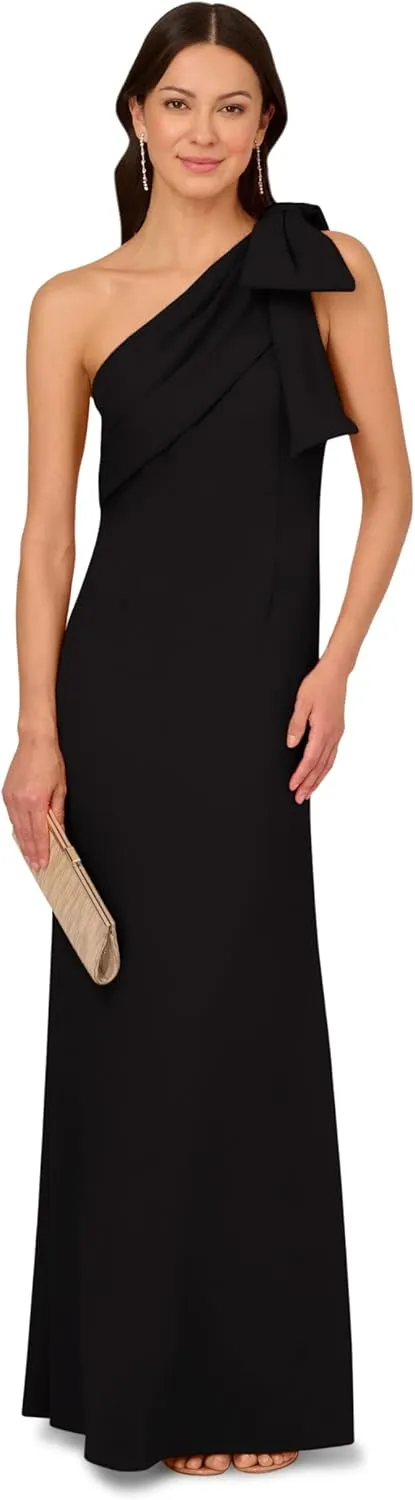 Adrianna Papell Women's Stretch Crepe Long Dress