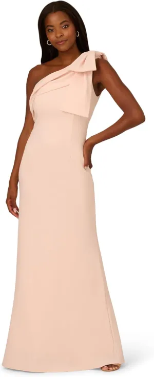 Adrianna Papell Women's Stretch Crepe Long Dress
