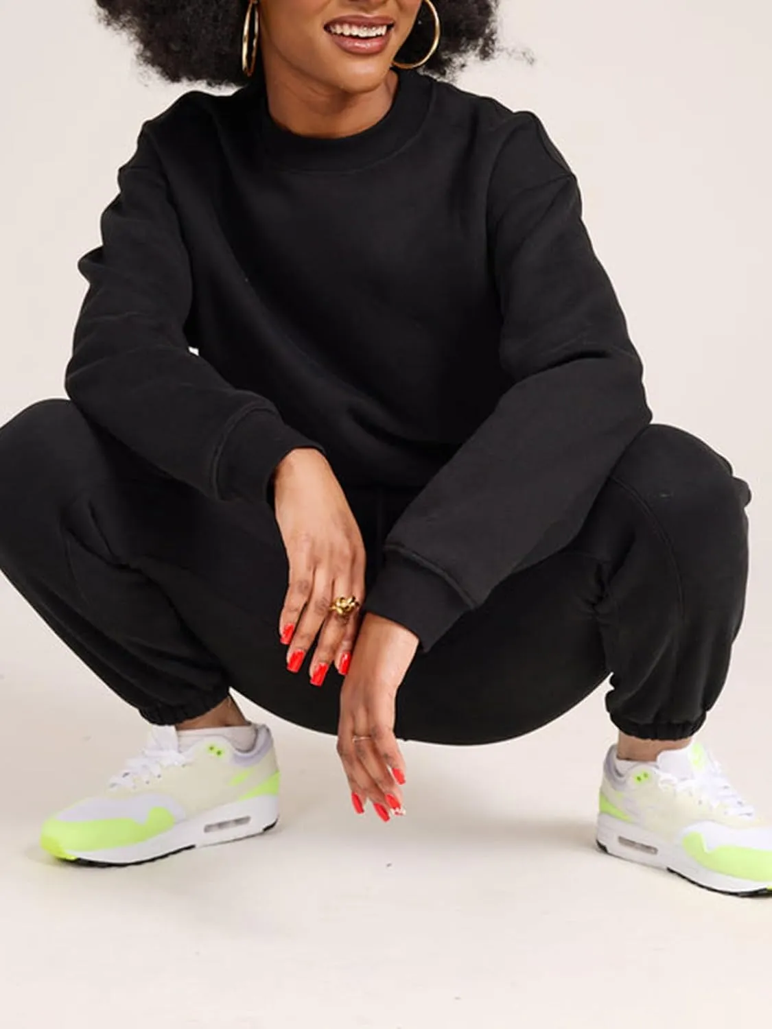 Alunzoem Jogger Sets for Women 2 Piece Sweatsuit Outfits Long Sleeve Pullover Sweatshirt Pants Set Tracksuit