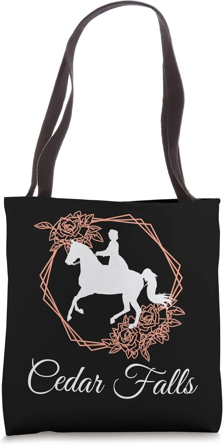American Saddlebred Saddleseat Show Horse: Cedar Falls Tote Bag
