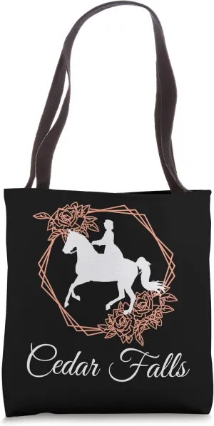 American Saddlebred Saddleseat Show Horse: Cedar Falls Tote Bag
