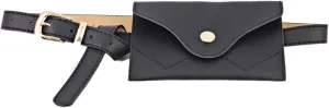 Andongnywell Womens Removable Waist Bag Leather Belt Fanny Pack Waist Pouch Belt Bags Small Pouch with Removable Belt