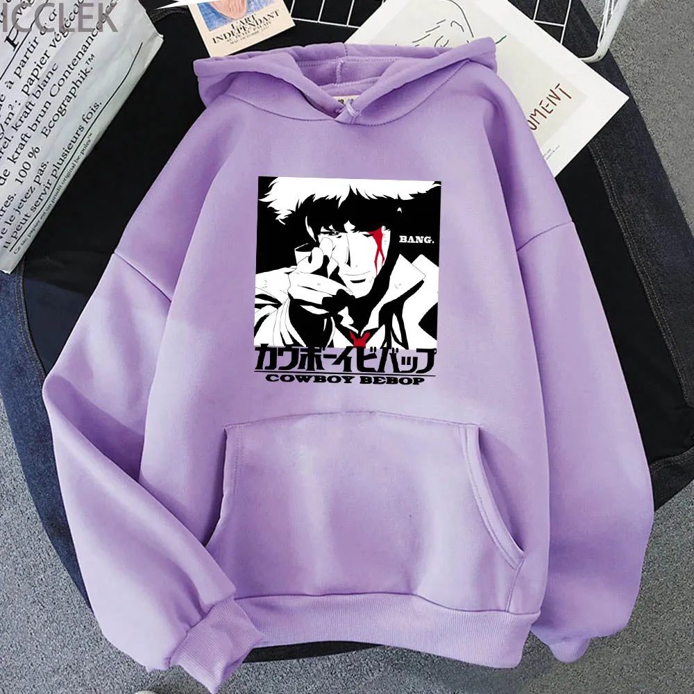 Anime Cowboy Bebop Hoodie Long Sleeve Spike Spiegel Graphic Devil Hoodie Pullover Streetswear Hoodie