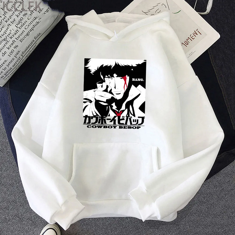 Anime Cowboy Bebop Hoodie Long Sleeve Spike Spiegel Graphic Devil Hoodie Pullover Streetswear Hoodie