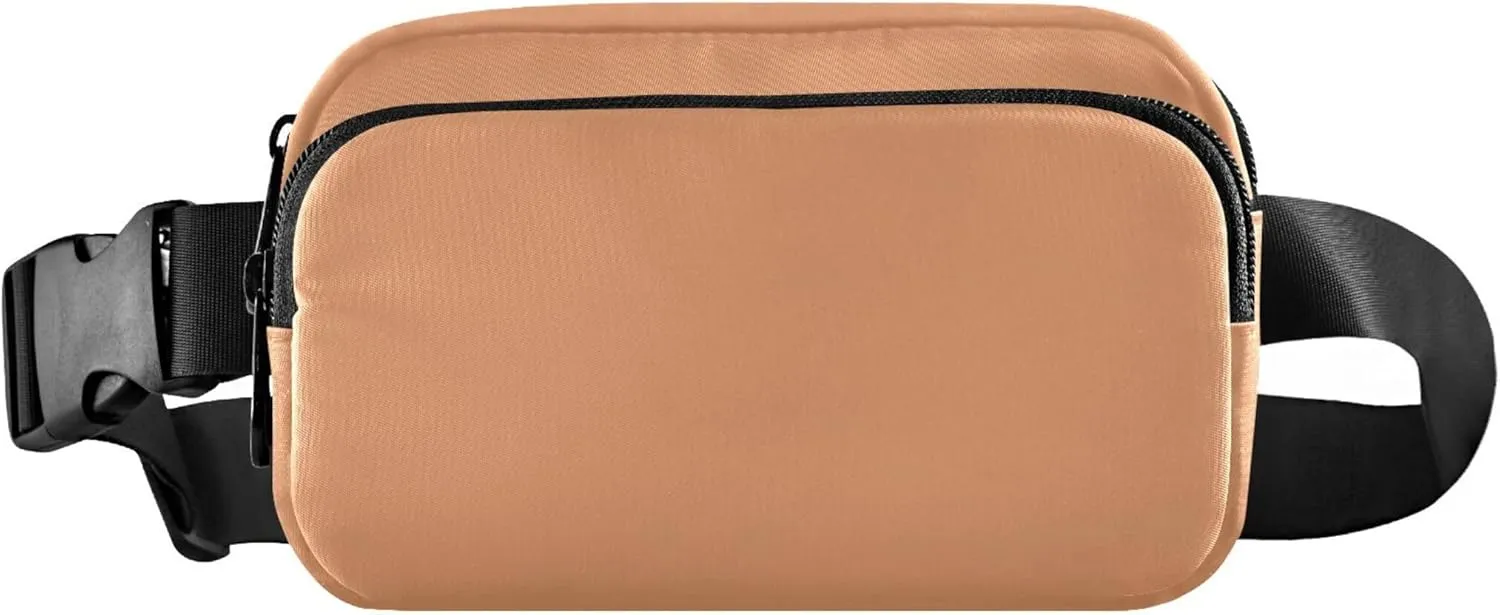 Apricot Women Fanny Packs Waterproof Belt Bag Hip Pouch Cute Waist Bag for Women