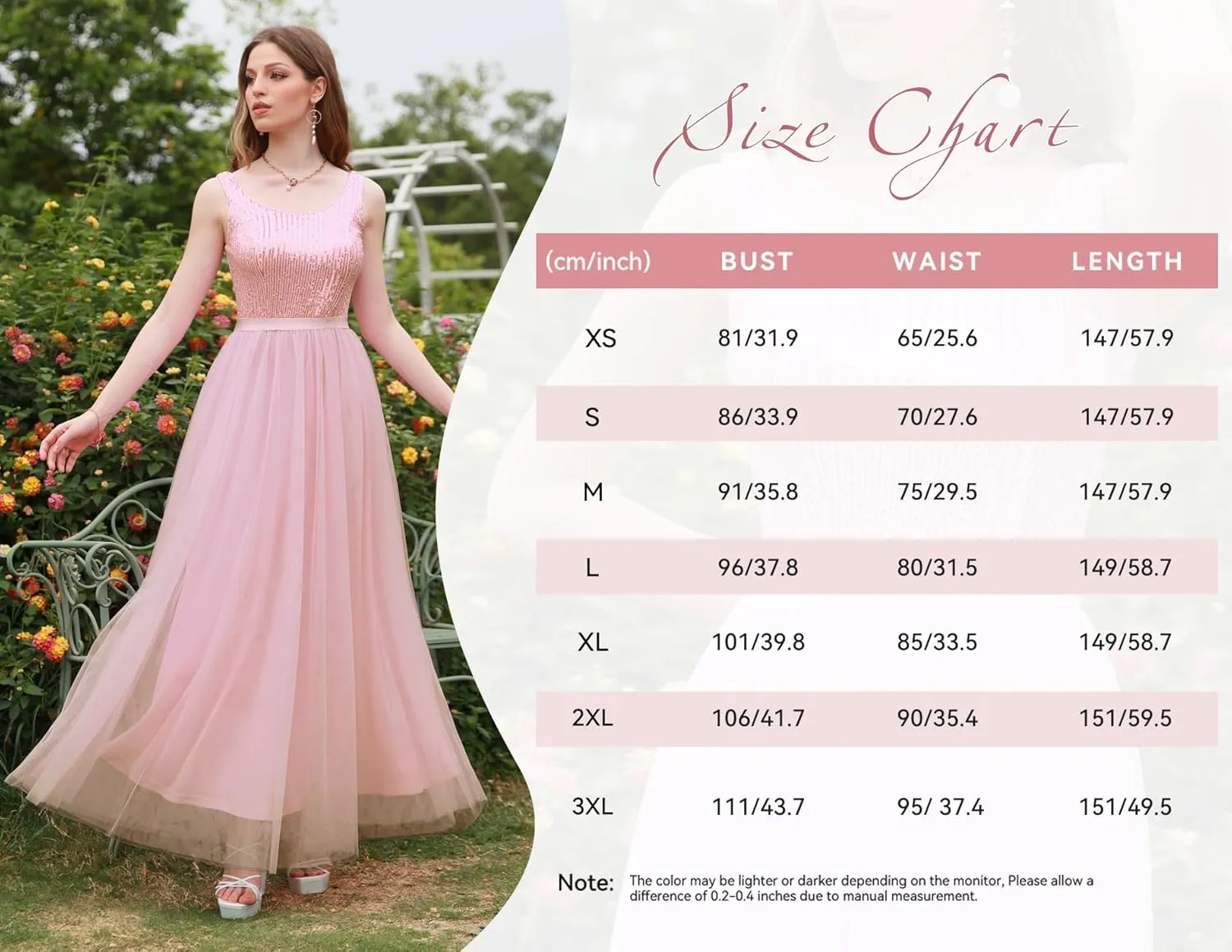 BeryLove Sequin Dress for Woman Vintage A Line Wedding Formal Swing Mesh Dress Sleeveless Cocktail Maxi Gowns