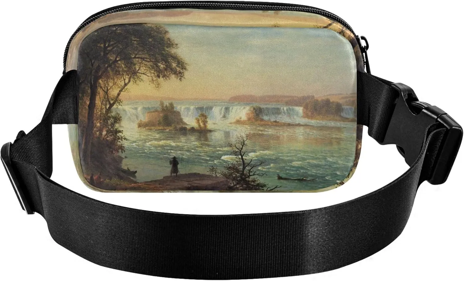 Bierstadt Albert Falls St Scenery Womens Fanny Pack Waterproof Belt Bag Hip Pack Cute Cross Body Waist Purse