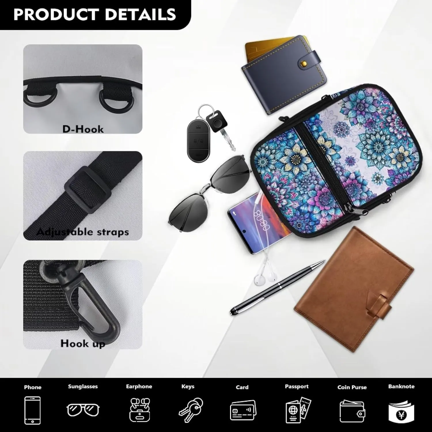 BIGCARJOB Women's Crossbody Backpack Mini Crossbody Purses Travel Sling Bags Womens Shoulder Handbags