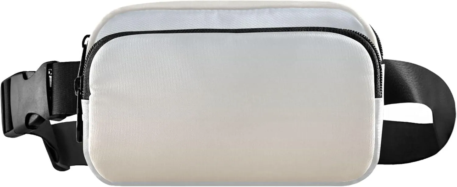 Blue Bisque Gradient Fanny Packs for Women Belt Bags Hip Pack Waterproof Cartoon Travel Waist Pack for Men