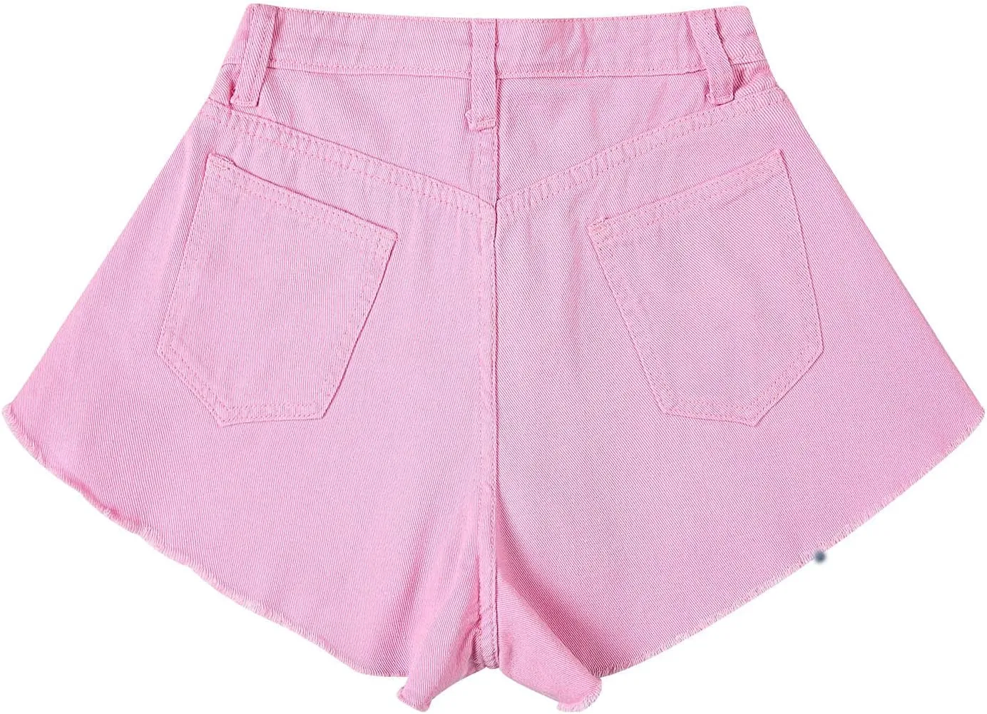 BTDECLAR Women's High Waisted Jean Shorts Casual Loose Wide Leg Raw Hem Distressed Ripped Denim Shorts Skirts with Pockets