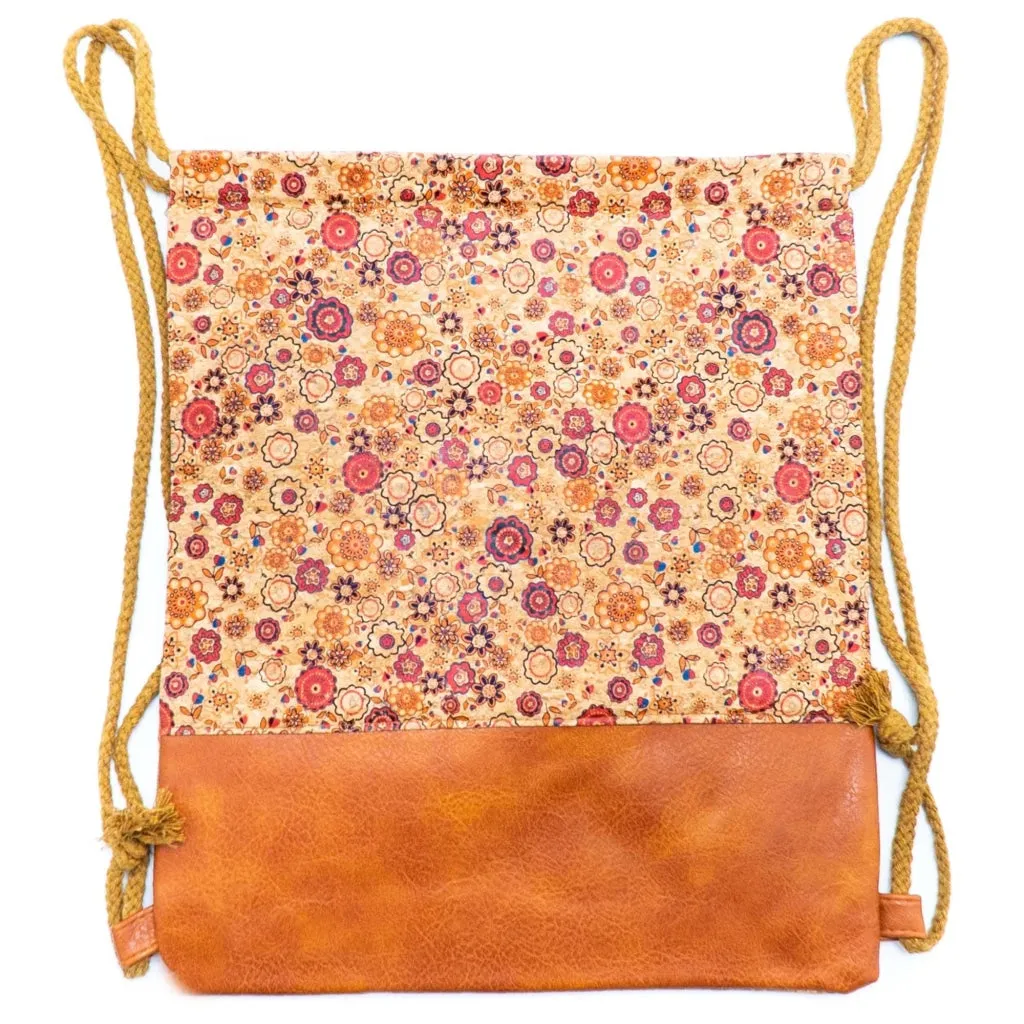BUY 1 GET 1 FREE: Cork Gym sack Various patterns backpack BAGD-406