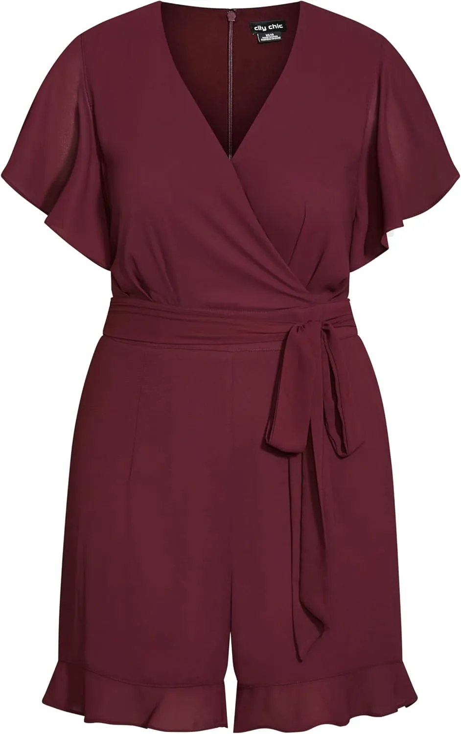 City Chic Women's Playsuit-Frill Love
