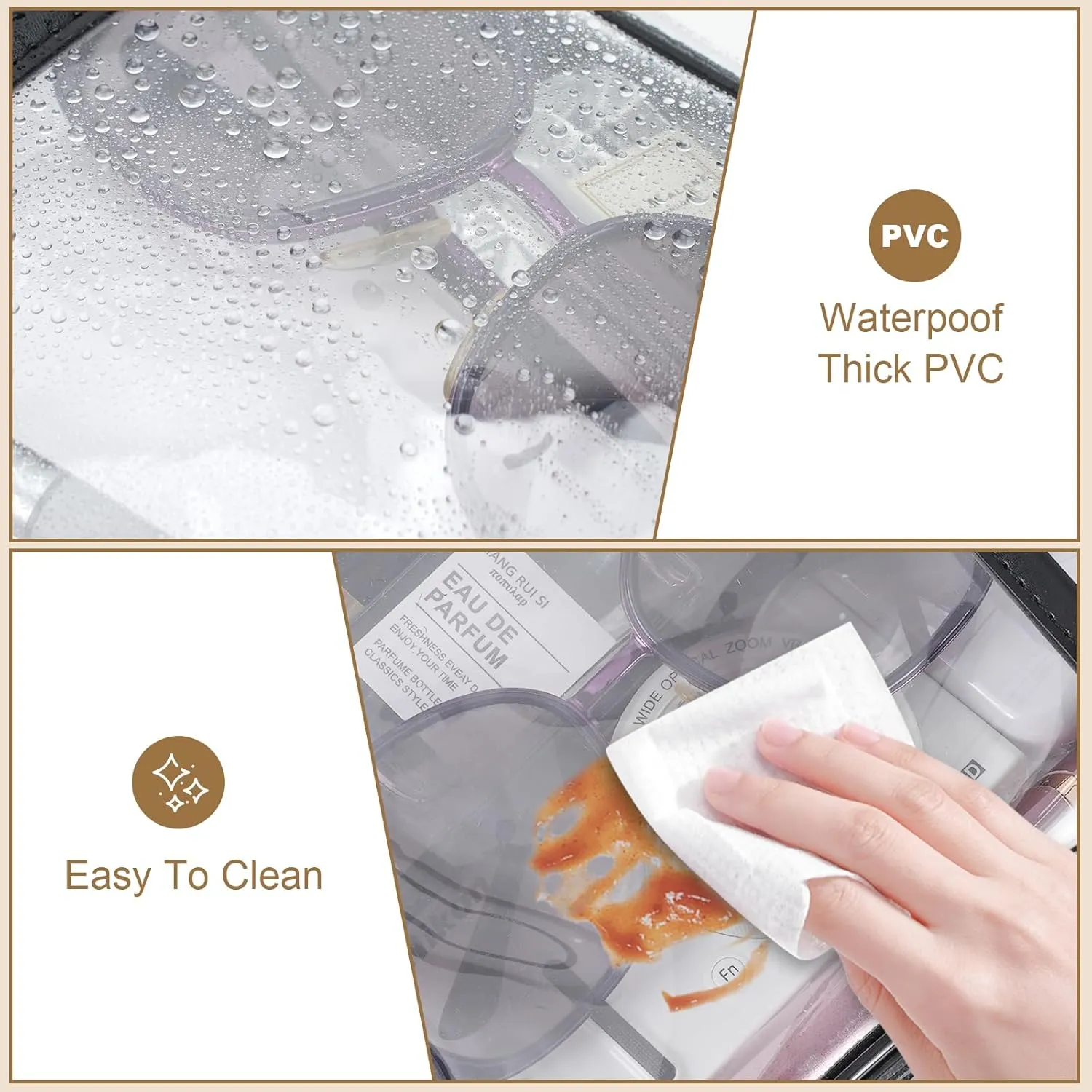 Clear Sling Bags for Stadium Events, Crossbody Bags for Women Stadium Purses Transparent Fanny Pack for Concerts
