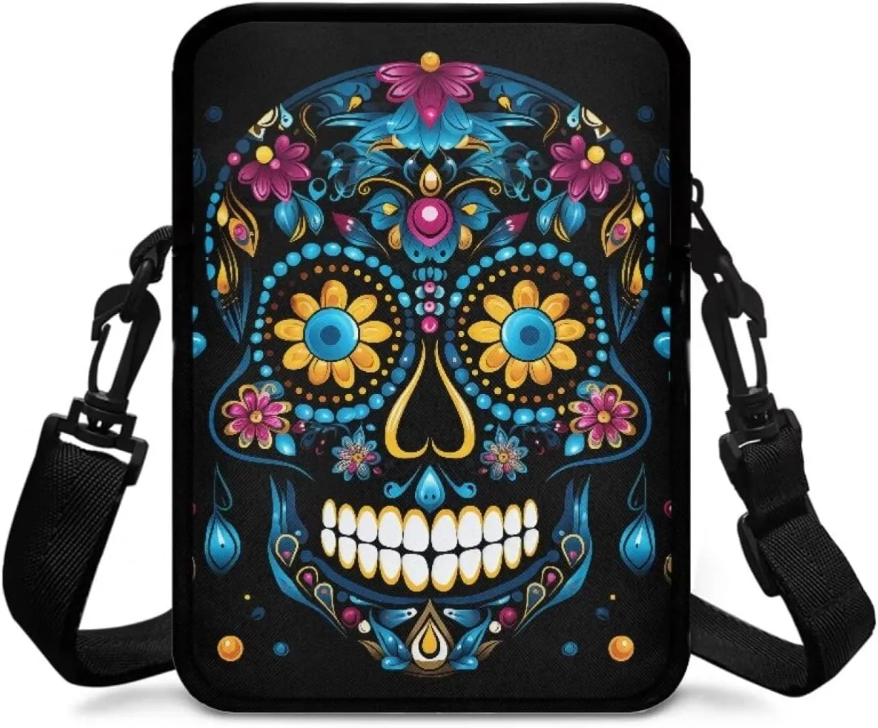 Crossbody Shoulder Bag for Kids Girls Boys, 2 Layer Travel Messenger Sling Bags