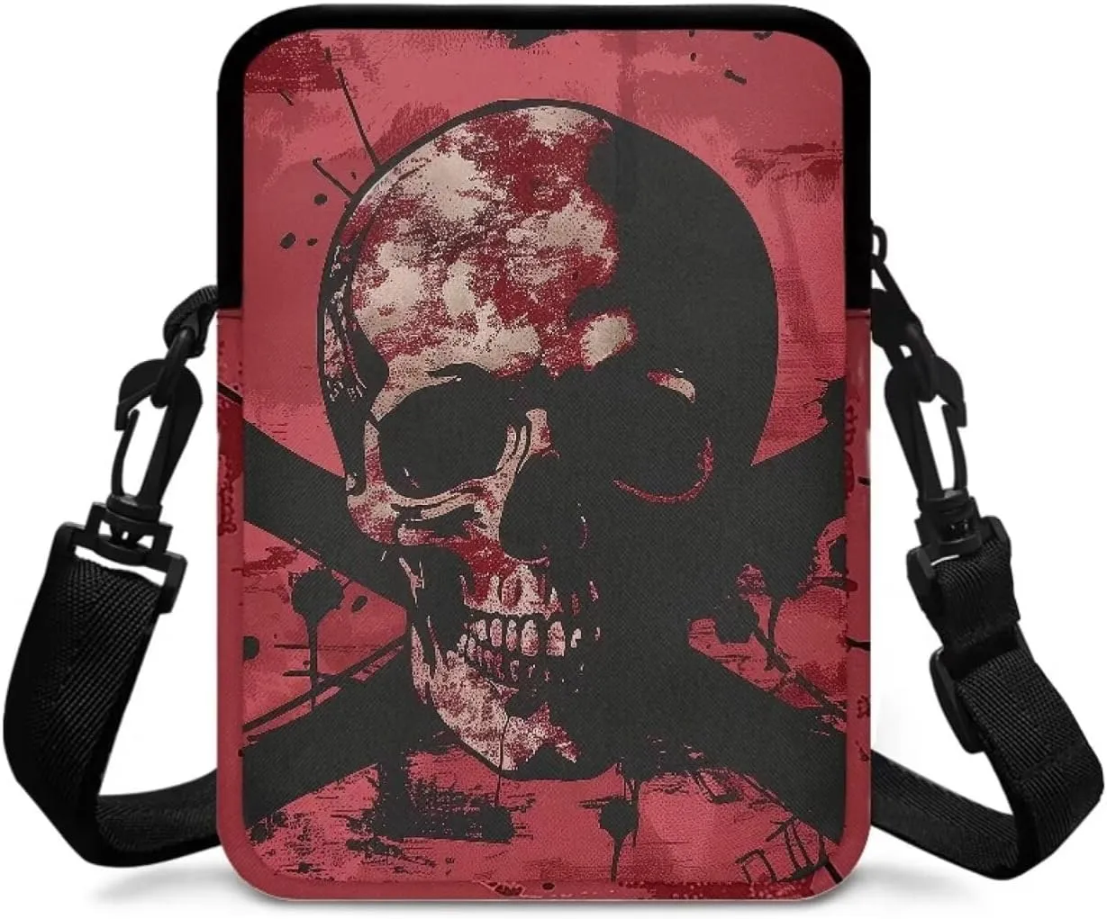 Crossbody Shoulder Bag for Kids Girls Boys, 2 Layer Travel Messenger Sling Bags