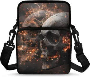 Crossbody Shoulder Bag for Kids Girls Boys, 2 Layer Travel Messenger Sling Bags