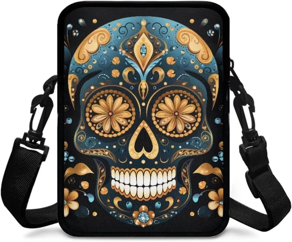 Crossbody Shoulder Bag for Kids Girls Boys, 2 Layer Travel Messenger Sling Bags