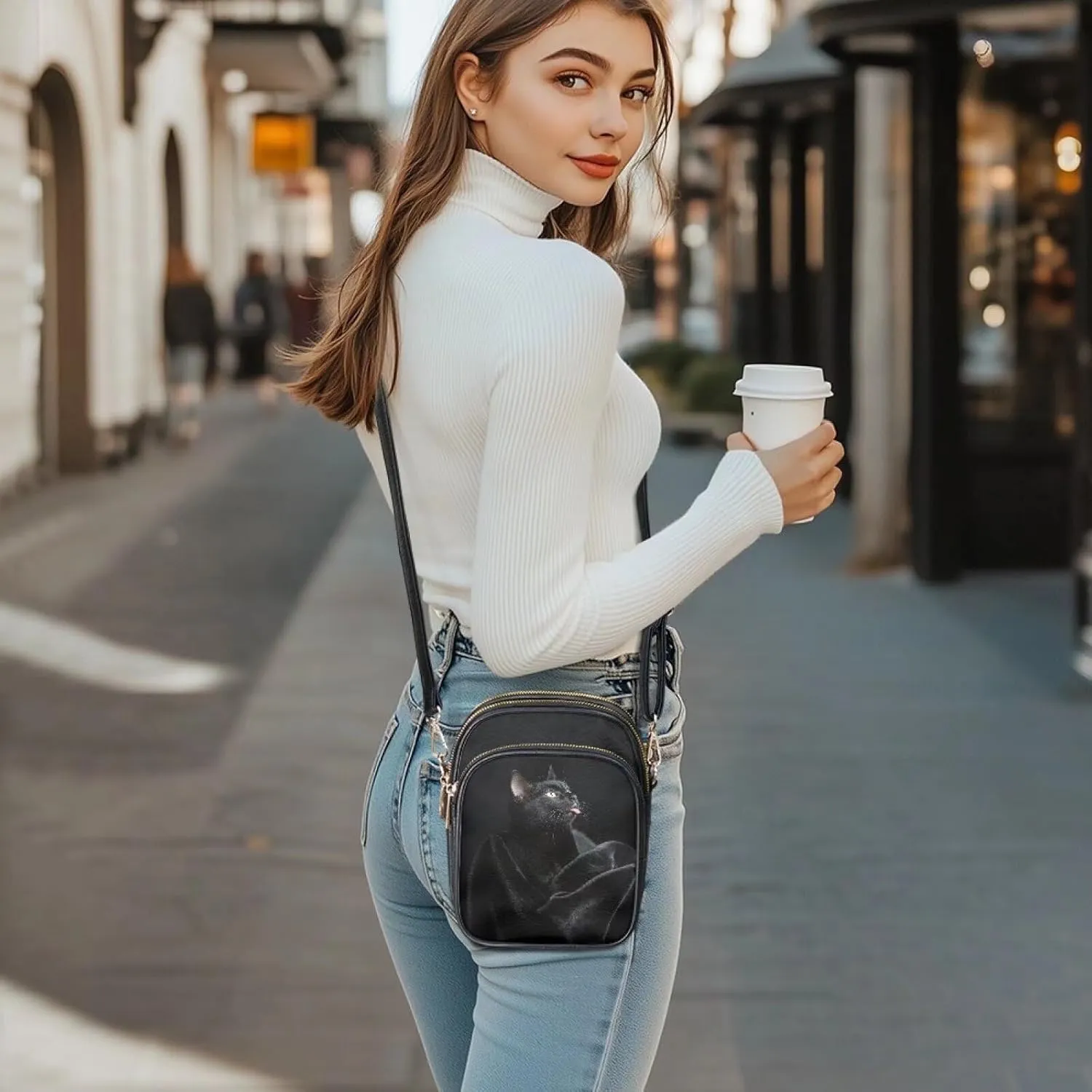 Crossbody Sling Bags for Women Crossbody Cell Phone Purse Wallet Sling Bag Shoulder Strap Lightweight Small Satchel