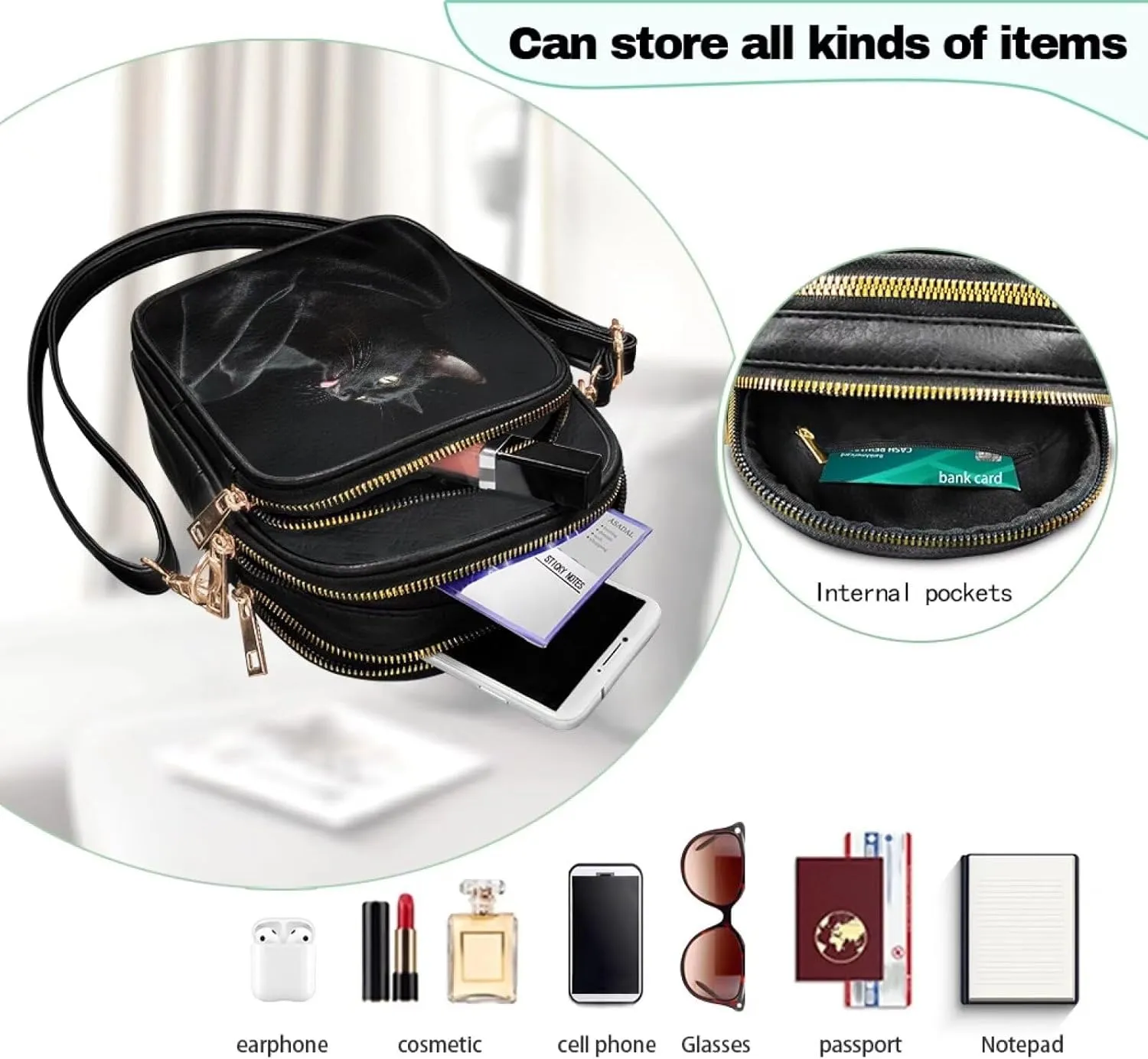 Crossbody Sling Bags for Women Crossbody Cell Phone Purse Wallet Sling Bag Shoulder Strap Lightweight Small Satchel