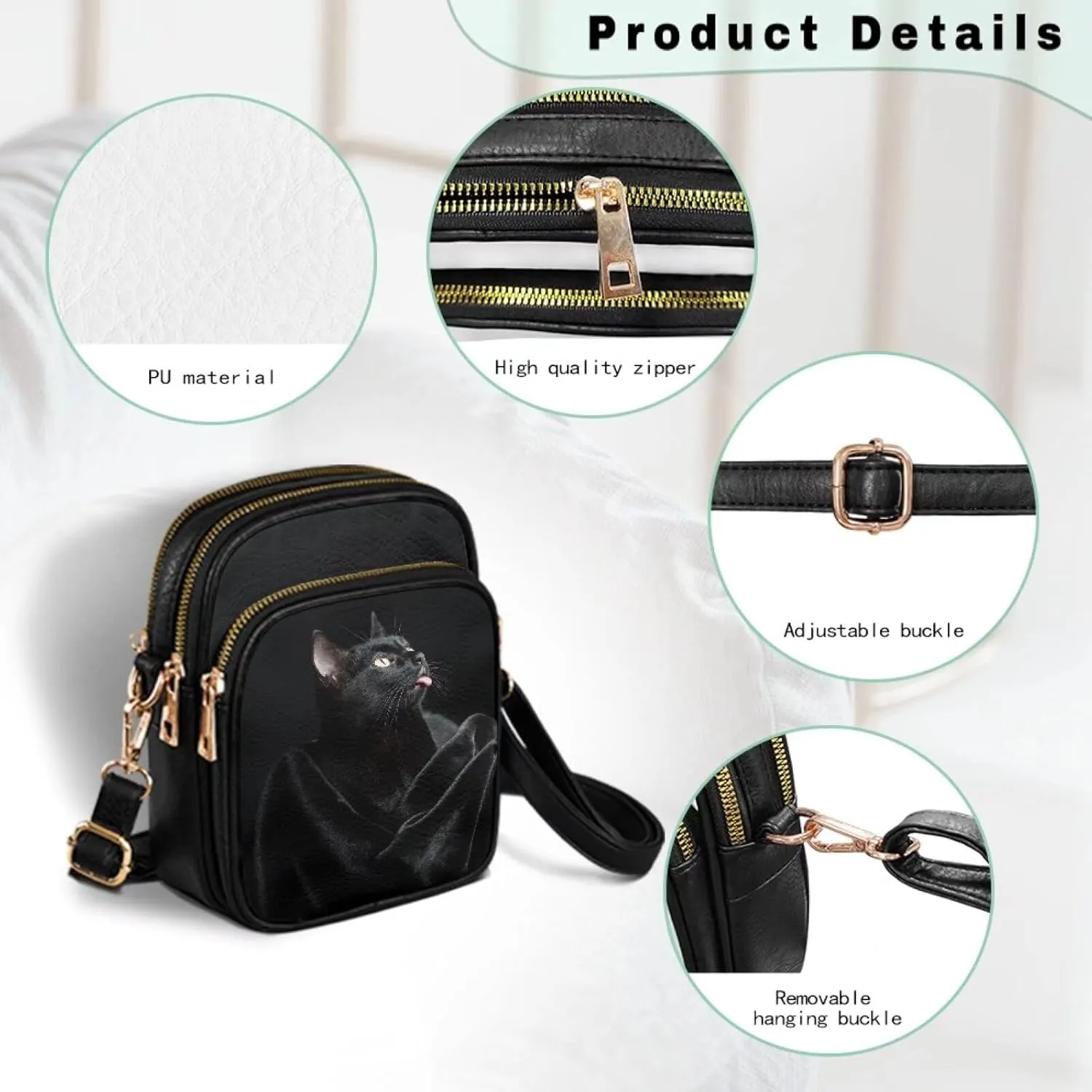 Crossbody Sling Bags for Women Crossbody Cell Phone Purse Wallet Sling Bag Shoulder Strap Lightweight Small Satchel