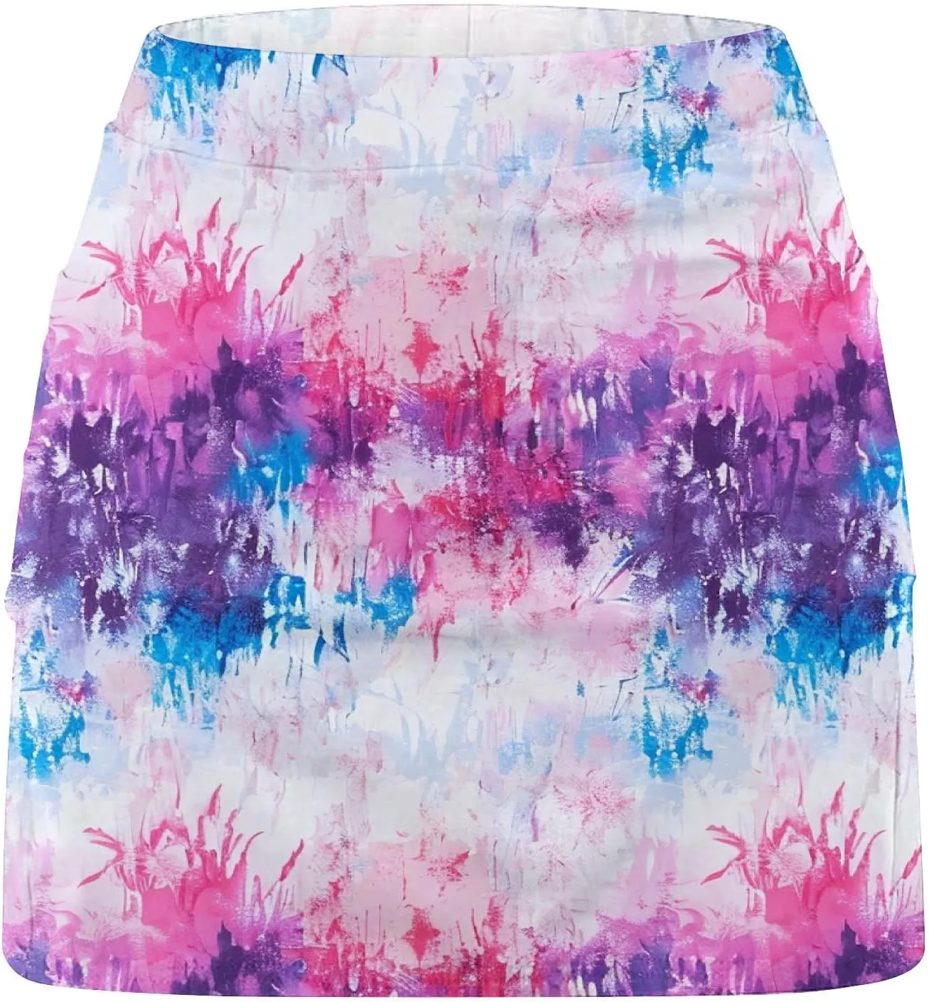 DDAPJ pyju Athletic Skorts for Women High Waist Golf Skorts Plus Size Summer Trendy Floral Printed Tennis Skirt with Shorts