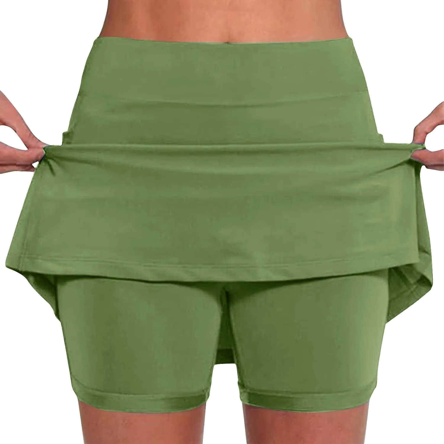 DDAPJ pyju Skorts for Women Plus Size Dressy Casual Athletic Golf Tennis Skirts 2025 Summer High Waist Skort Mini Skirt