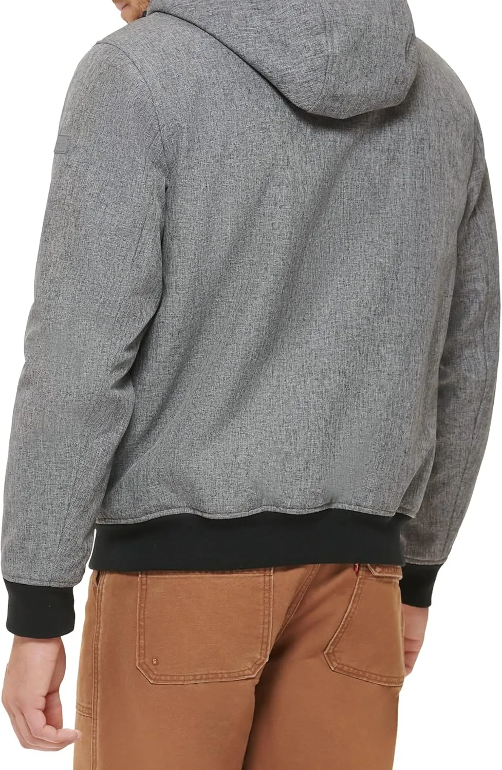 Dockers Men's Softshell Sherpa Lined Bomber Jacket