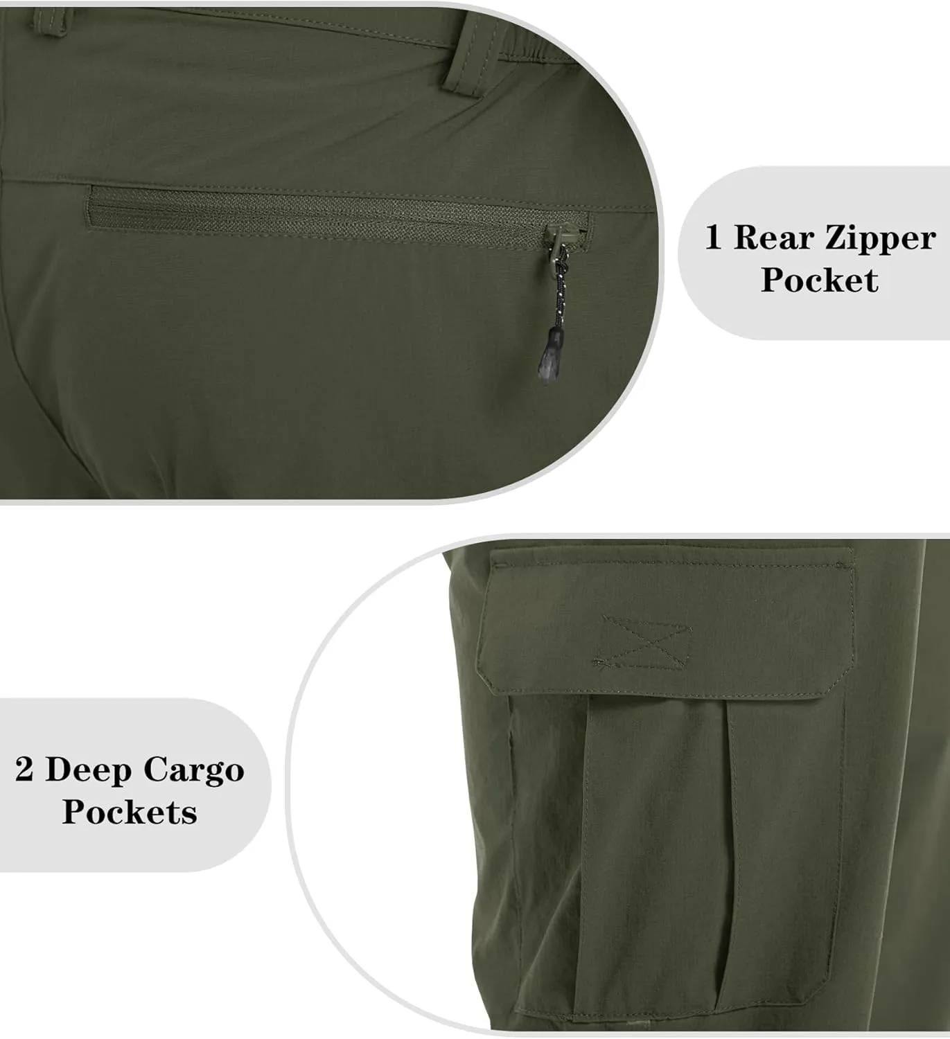 EKLENTSON Men's Workout Shorts Quick Dry Gym Hiking Shorts Zipper Pockets Lightweight Athletic 3/4 Capri Pants for Men