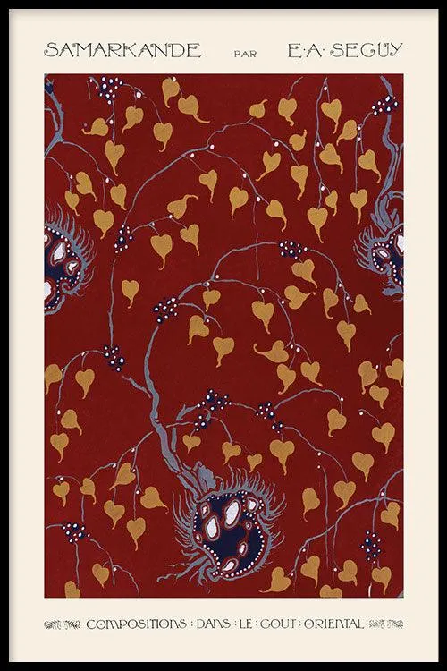 Emile-Alain Séguy - Art Nouveau Flower pattern I