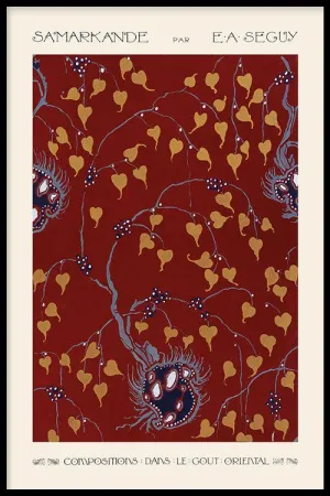 Emile-Alain Séguy - Art Nouveau Flower pattern I