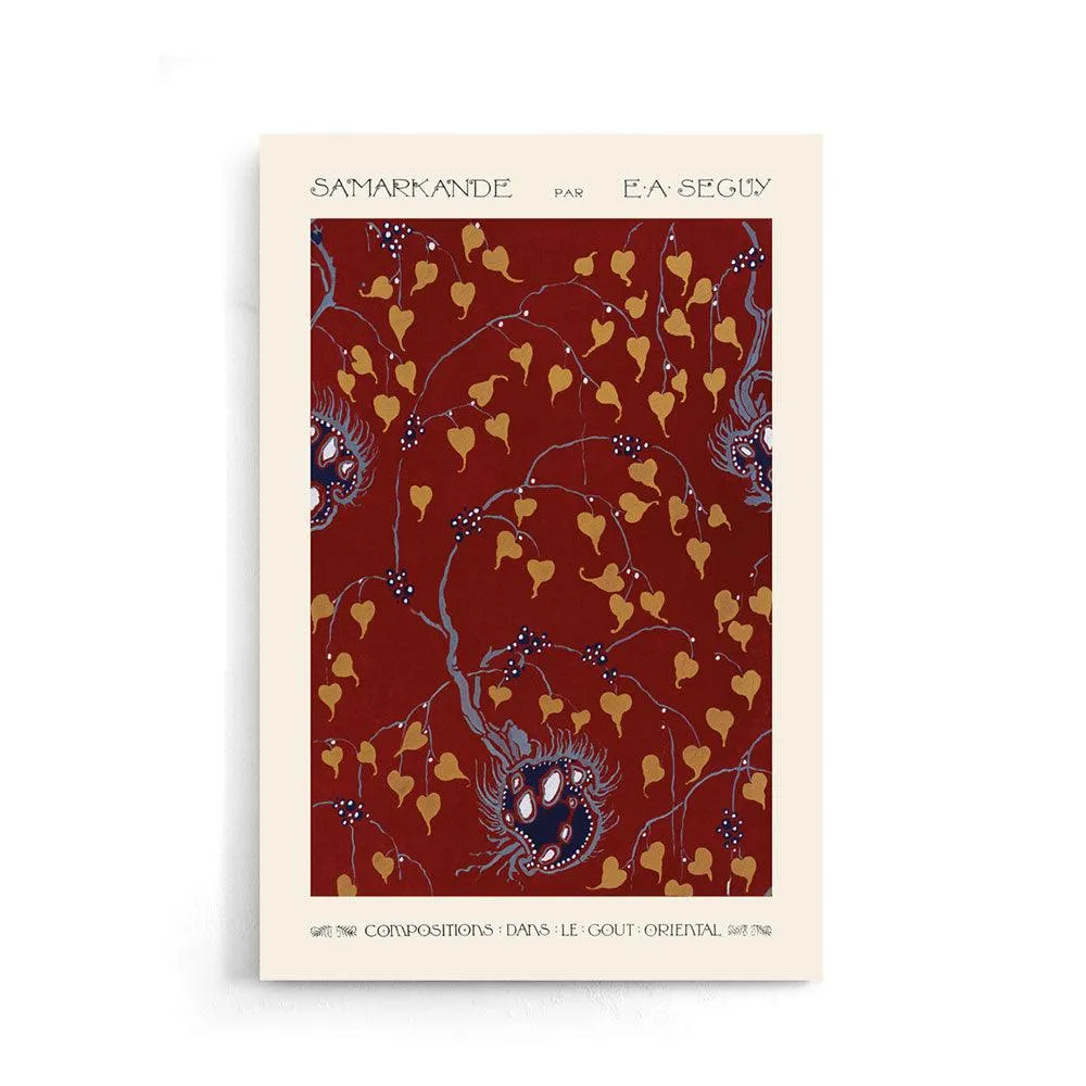 Emile-Alain Séguy - Art Nouveau Flower pattern I