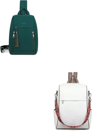 FADEON Large Sling Bags for Women and Anti Theft Travel Backpack