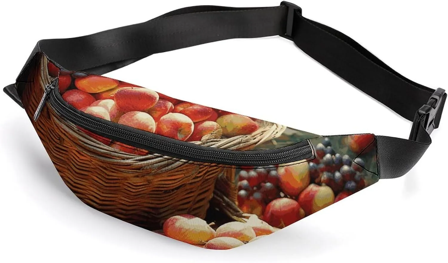Fanny Pack for Men Women Fruit Harvestprinted Crossbody Belt Bags Sports Waist Bag ForTravel Running Hiking Walking Workout, 36*15cm